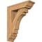 Ekena Millwork Merced Traditional Smooth Bracket w/ Offset Brace, Western Red Cedar, 5 1/2"W x 18"D x 22"H BKT0604X18X22MRC01SWR - alternate 1